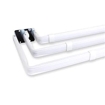 Lockseam Adjustable Curtain Rod - 28 to 48 Inch Steel Drapery Rod