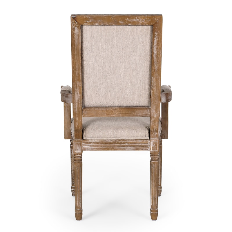 Maria French Country Upholstered Dining Chairs by Christopher Knight Home - 23.75" L x 23.75" W x 39.75" H