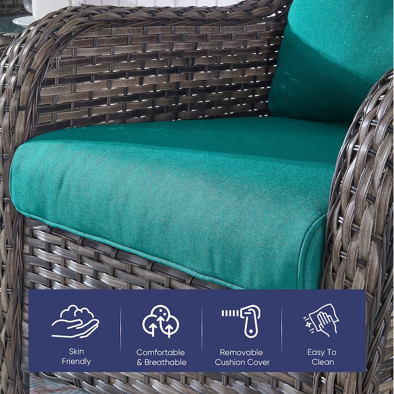 22 in x 24 in Outdoor Chair Deep Seat Replacement Cushion - N/A