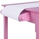 preview thumbnail 10 of 8, Costway Kids Art Table and 2 Chairs Set with Paper Roll Rack & 2