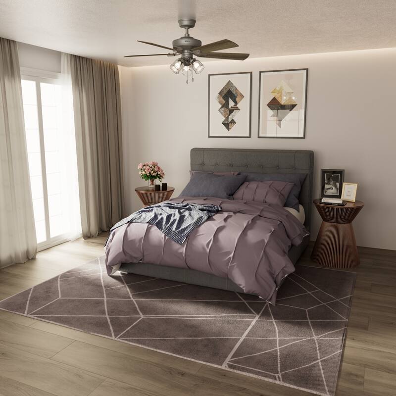 Hunter 52" Crestfield Ceiling Fan w/ LED Light Kit, Pull Chain - Farmhouse, Transitional - EASY INSTALLATION!