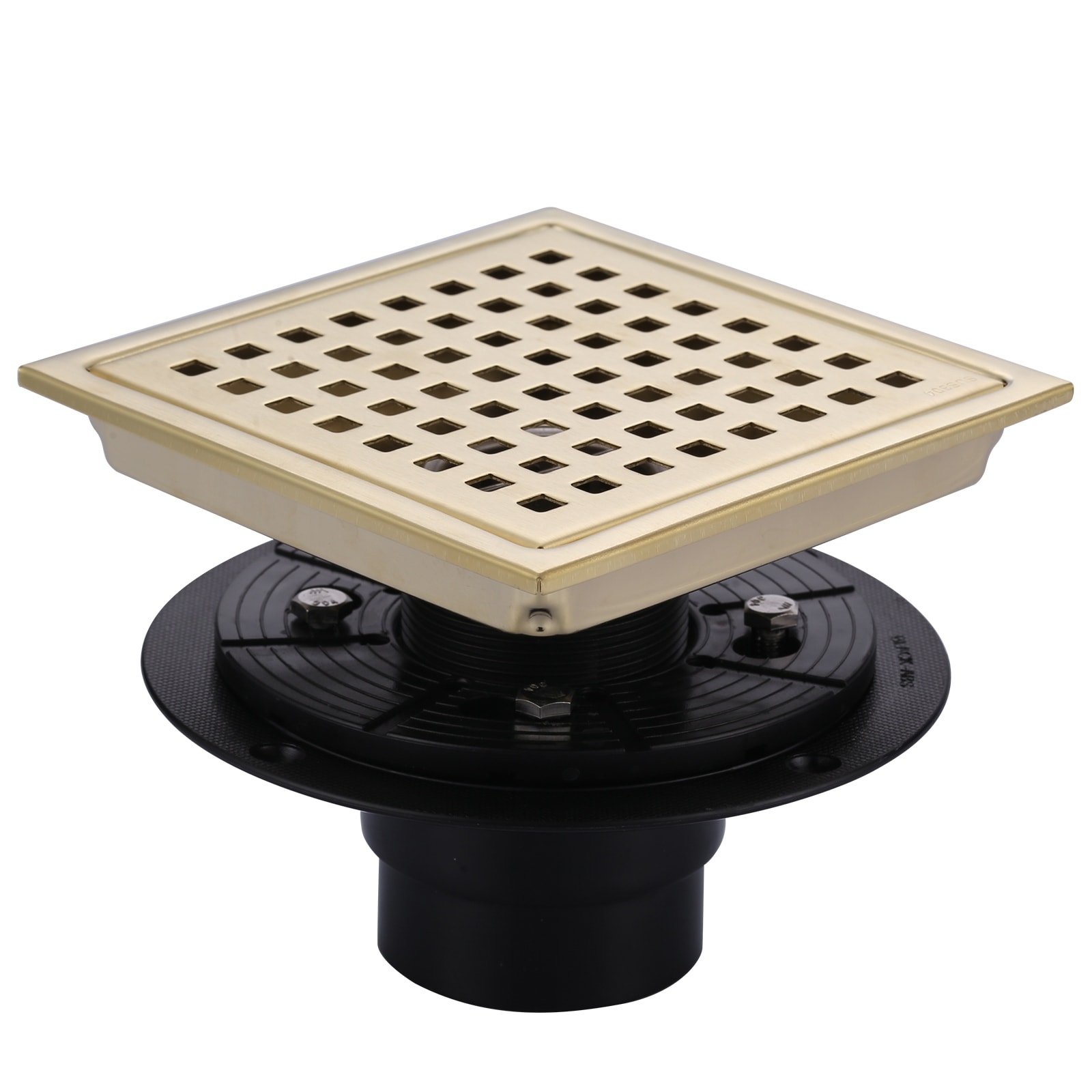 WOWOW 5.9 in. x 5.9 in. Stainless Steel Square Shower Drain