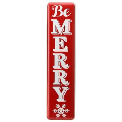 National Tree Company 31 in. Be Merry Holiday Wall Sign - 31 in