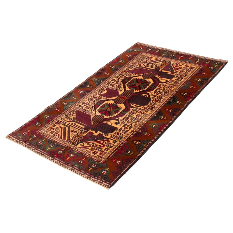 Teimani Beige Rug 3'9" x 6'7" - 3'9 x 6'7