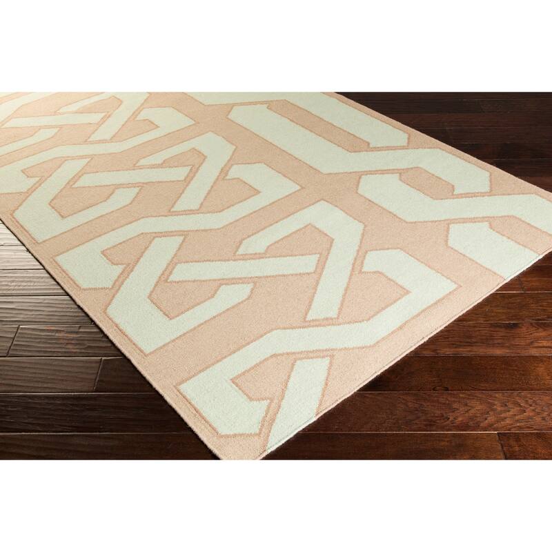 Flatweave Hand-woven Ilkeston Reversible Wool Area Rug
