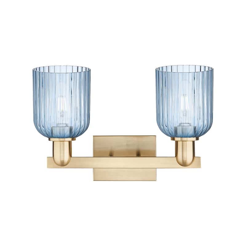 Innovations Lighting Downtown Urban - Bridal Veil - 2 Light 16" Bath Vanity Ligh