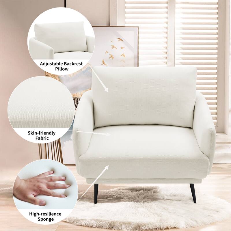 Karaka 37.5"W Oversized Armchair Leisure Sofa Accent Chair