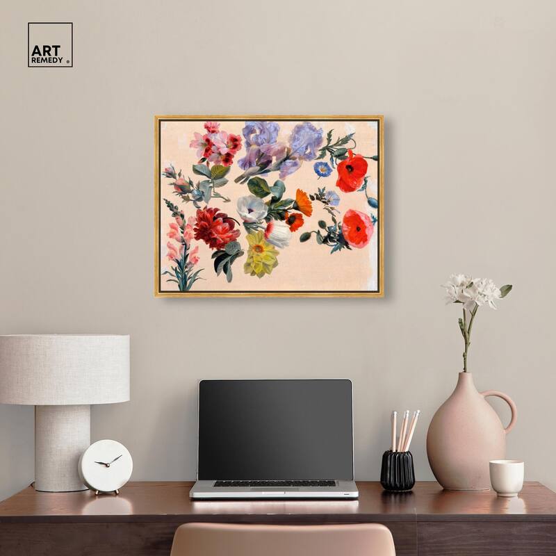 Summer Flowers Canvas by Art Remedy