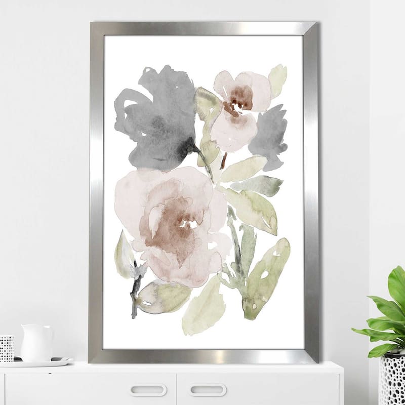 "Tranquil Florals I" Print on Acrylic