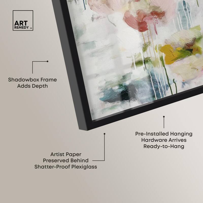 Dripping Colors III Shadowbox by Art Remedy
