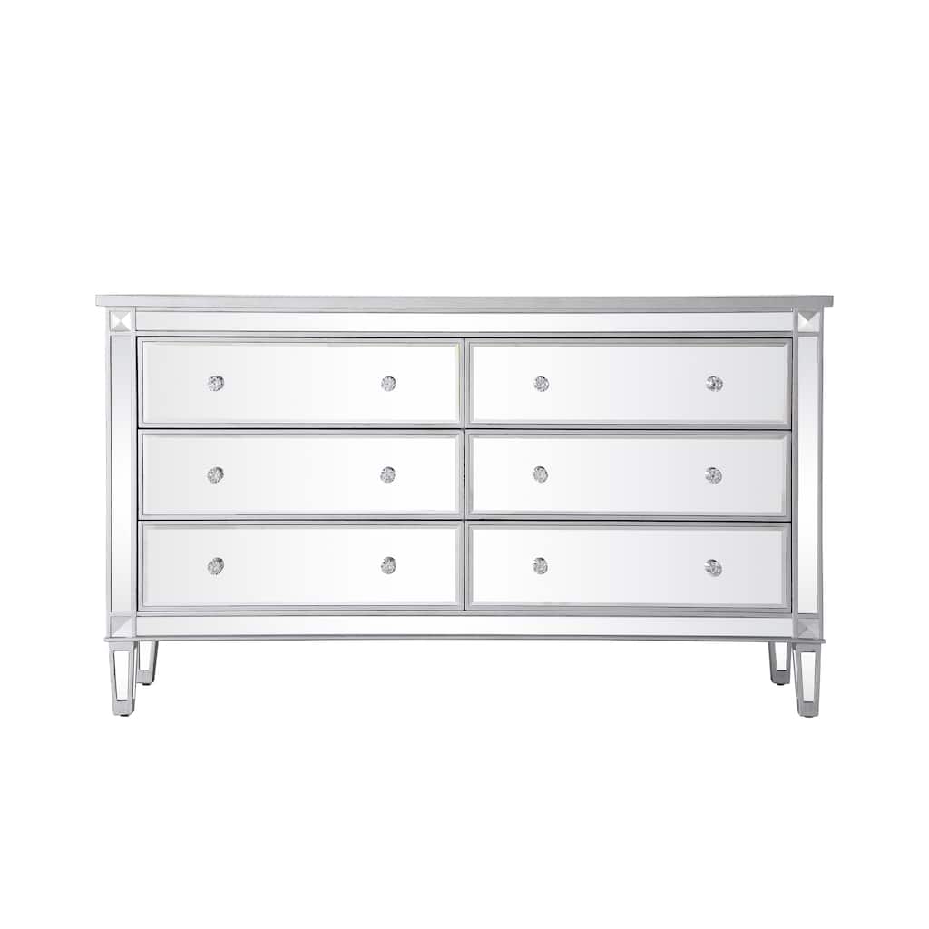 Cosmo 6-Drawer Double Dresser 60"
