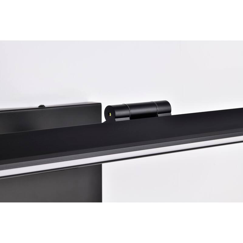 Hazel 2 Foot LED Picture Light 3 CCT Selectable Black Finish Acrylic Lens