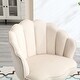 preview thumbnail 7 of 34, Mid Century Velvet 360° Swivel Sofa Chair w/Wide Upholstered Round Armchairs, Swivel Barrel Club Chair for Living Room, Bedroom