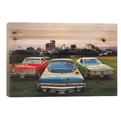 Dodge MonacoCharger, Dart Print On Wood by Unknown Artist - Multi-Color