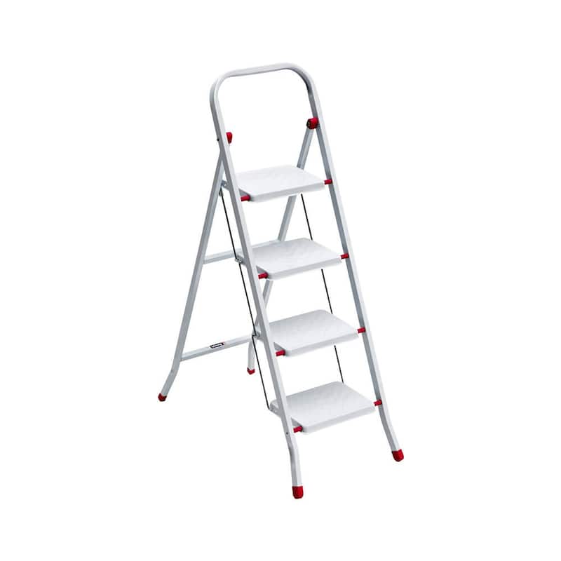 YBM Home Folding Lightweight Step Ladder with Rail, Convenient Handgrip On Sale Bed Bath