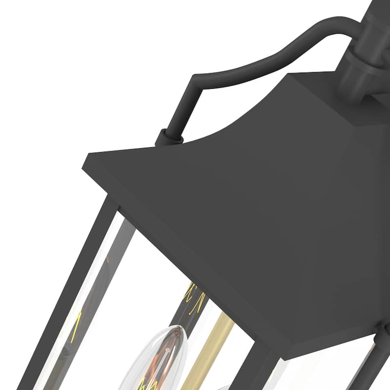 Maxax 17.6" Black Metal Outdoor Wall Light
