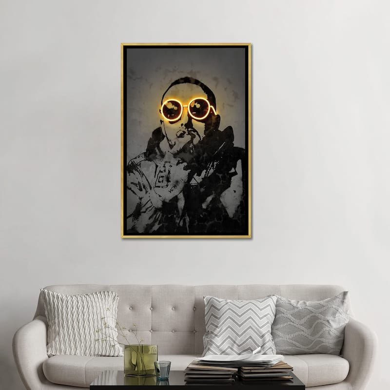 iCanvas "Mac Miller" by Octavian Mielu Framed Canvas Print
