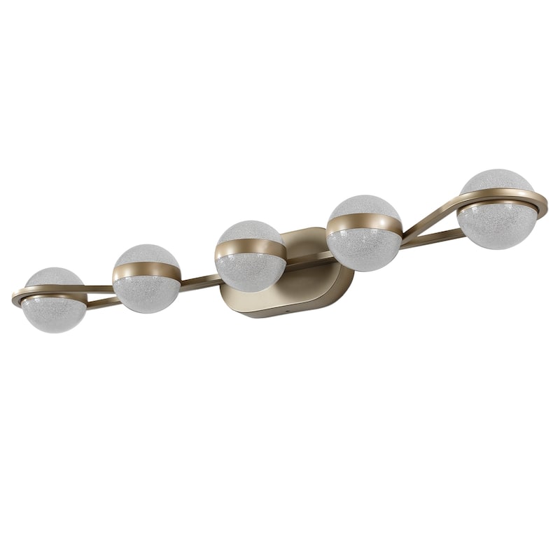 Modern Vanity Lights With 5 LED Bulbs For Bathroom Lighting