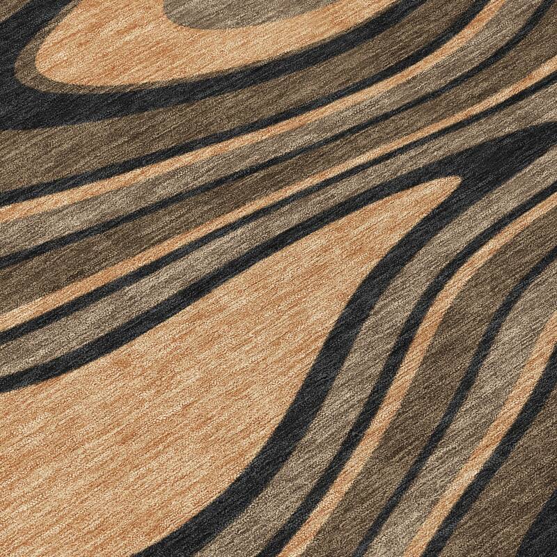 Machine Washable Indoor/ Outdoor Abstract Busey Chantille Rug