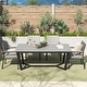 preview thumbnail 21 of 30, Corvus Orville 6-piece Aluminum Outdoor Dining Set with WPC Table Top