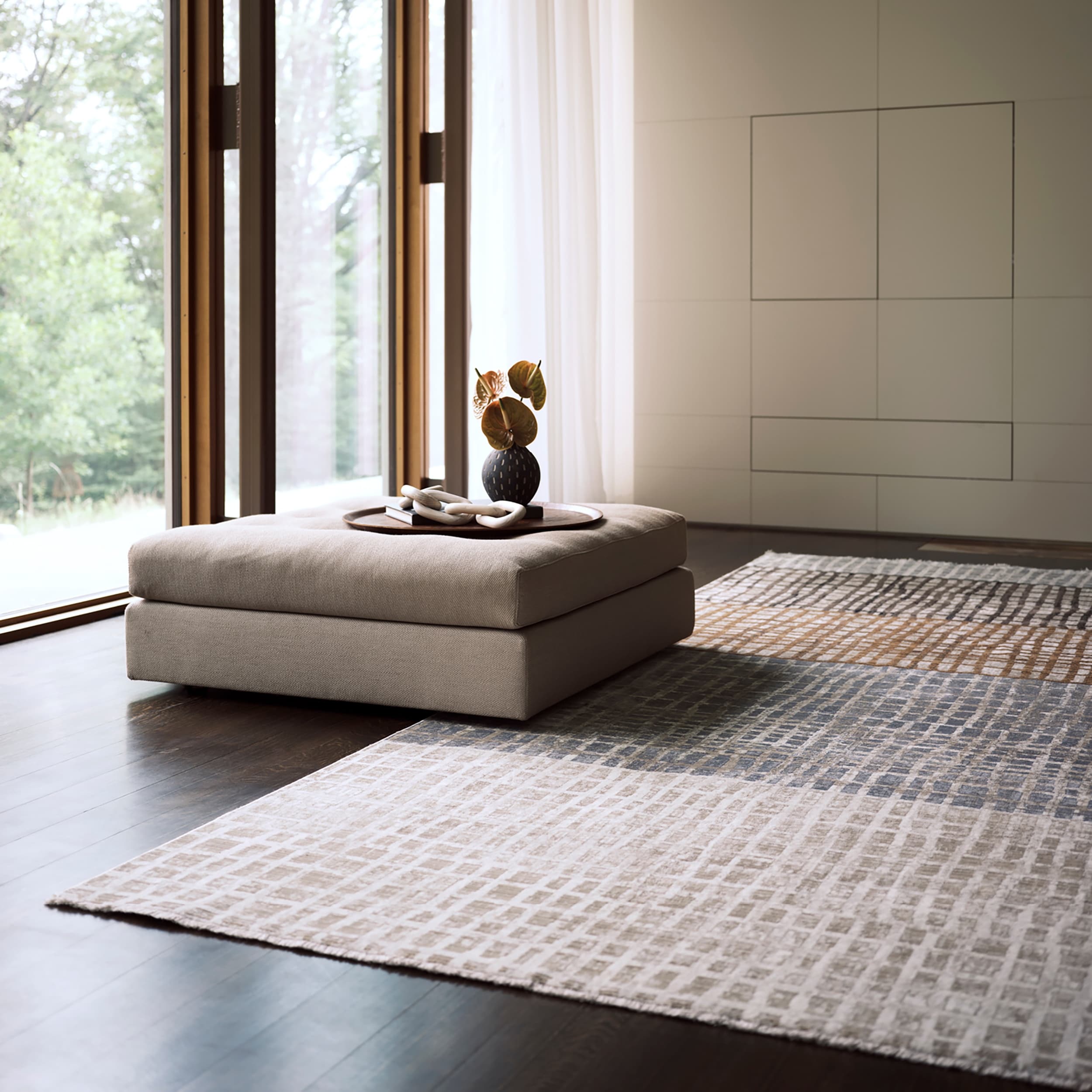 Park Abstract Checked Area Rug