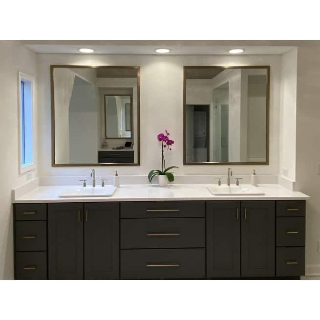 Frame My Mirror Champagne Bronze Framed Mirror, Ellis Design