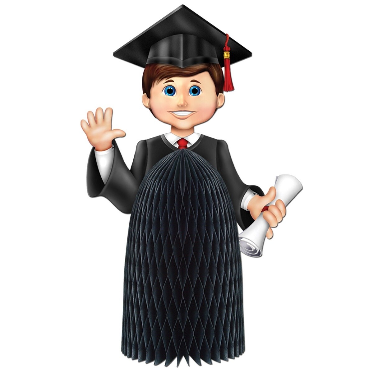 Shop Club Pack Of 12 Boy Graduate Honeycomb Tissue Paper Table