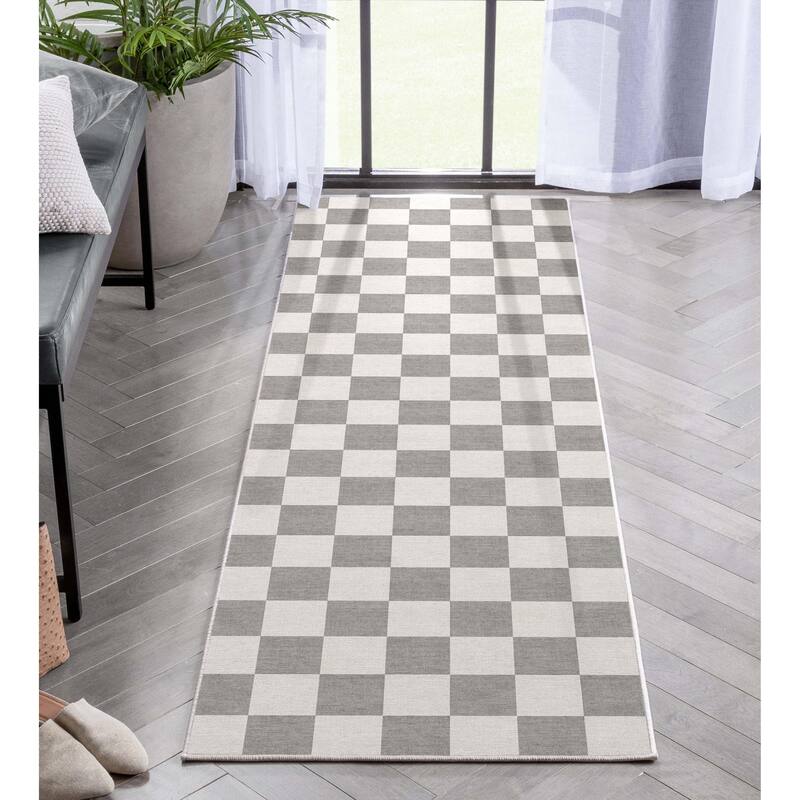 Well Woven Apollo Square Modern Geometric Flat-Weave Area Rug