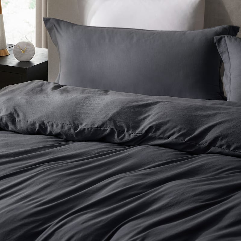 Nestl Premium Ultra Soft Pre-washed Duvet Cover Set with Zipper Closure and Corner Ties