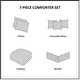 preview thumbnail 15 of 28, Madison Park Hanover 7-piece Comforter Set