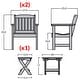 preview thumbnail 6 of 22, HIGHWOOD Garden Chairs and Folding Side Table (3-piece Set)