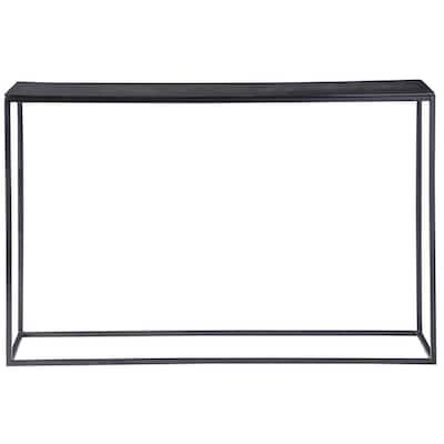 Uttermost Coreene 46-1/2" Wide Industrial Style Aluminum Slab Tob