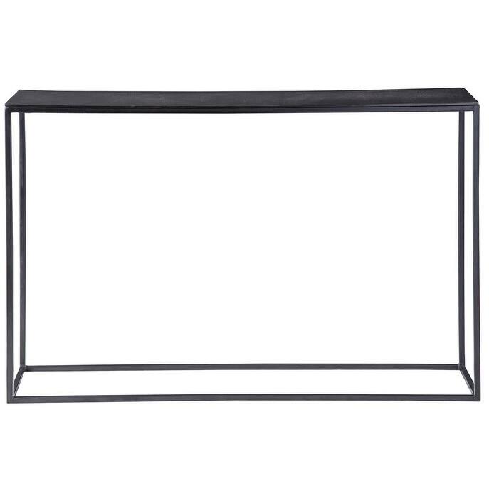 Uttermost Coreene 46-1/2" Wide Industrial Style Aluminum Slab Tob