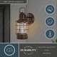 preview thumbnail 2 of 6, VAXCEL Hyannis 1-Light Coastal Outdoor Wall Sconce made of Durable Steel, Clear Ribbed Glass Shade, LED Compatible