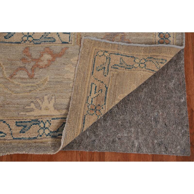 Hand Knotted Oriental 100% Wool Carpet Transitional All-Over Greys & Charcoal Oushak Area Rug - 11' 10'' X 9' 4''
