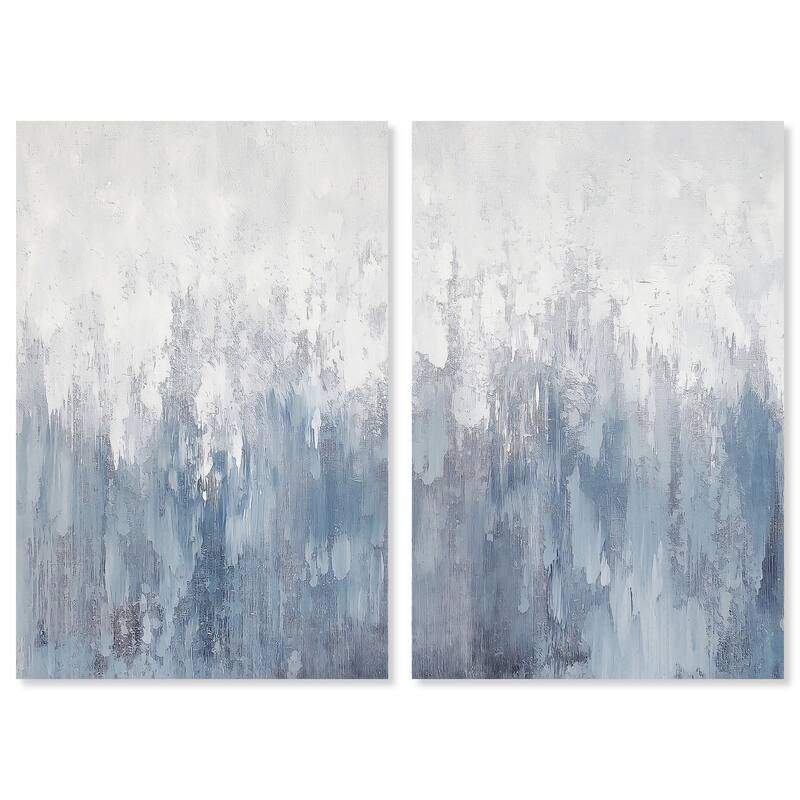 Frosted Glass Canvas Set of 2 by Art Remedy, Gallery Wrapped - 30" x 45"