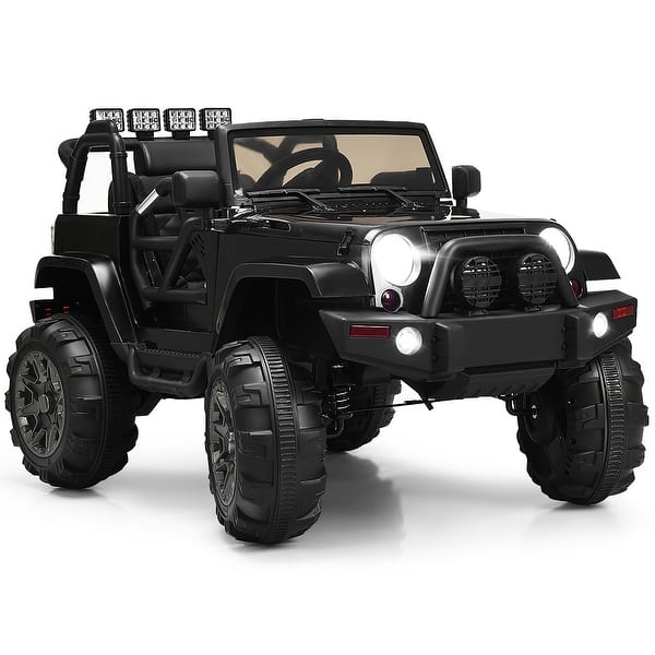 slide 2 of 10, 12V Electric Ride On Truck with Parental Remote Control and LED Lights 5-7 Years