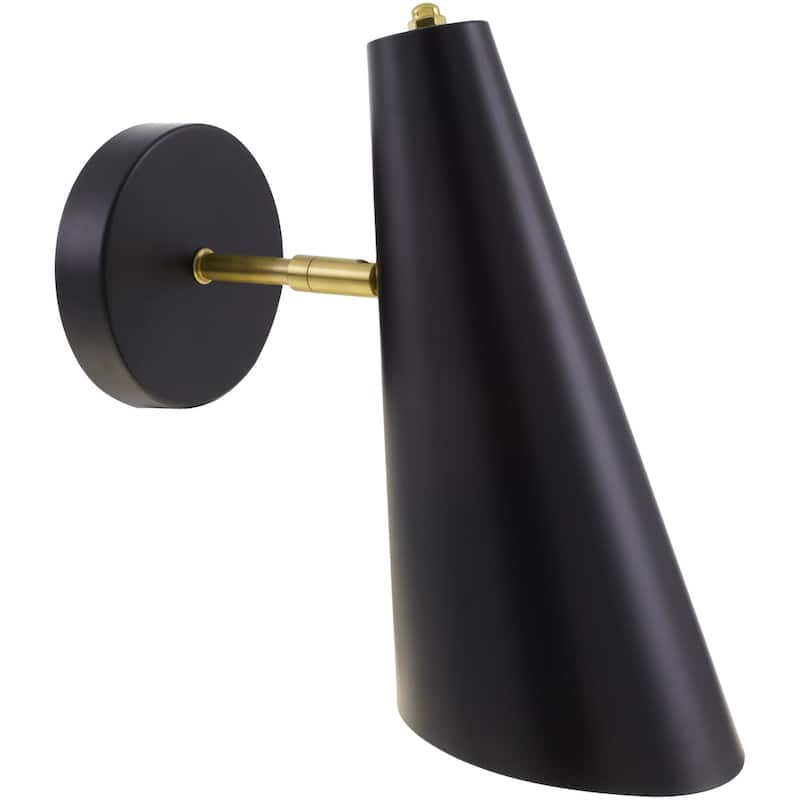 Livabliss Novalie Modern & Contemporary Wall Sconce - Black