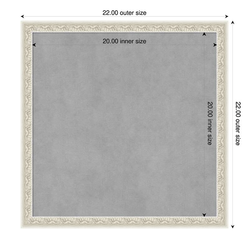 Amanti Art Bethany Black Framed - 22 x 22 in - Bethany Silver