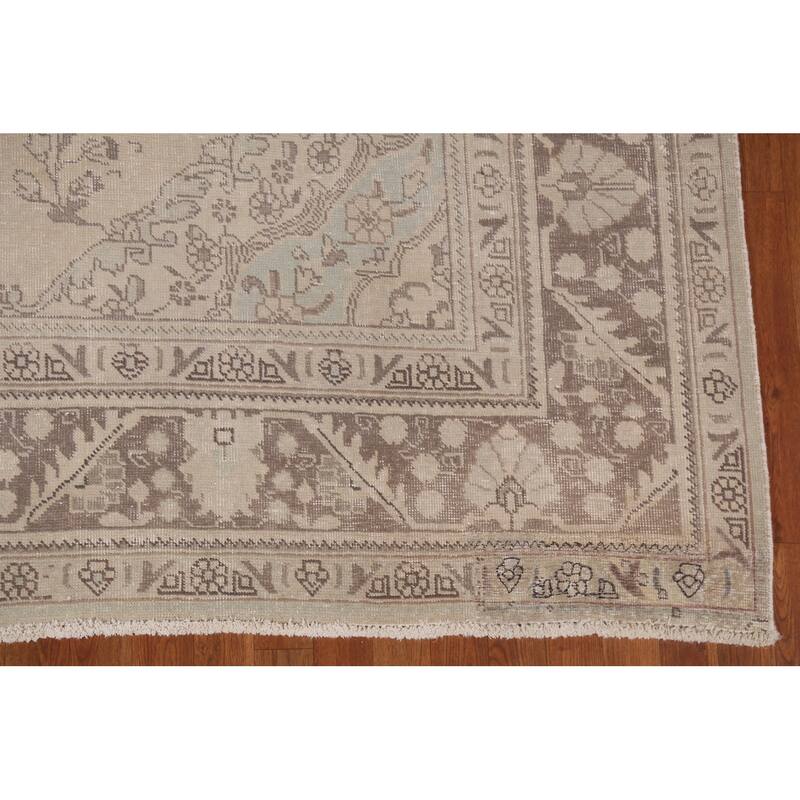 Traditional Tabriz Persian Vintage Area Rug Handmade Wool Carpet - 8'0"x 10'10"