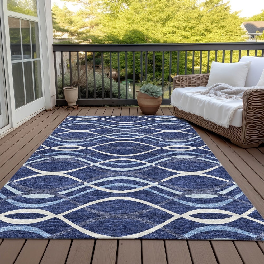 Machine Washable Indoor/ Outdoor Chantille Contempo Deco Rug