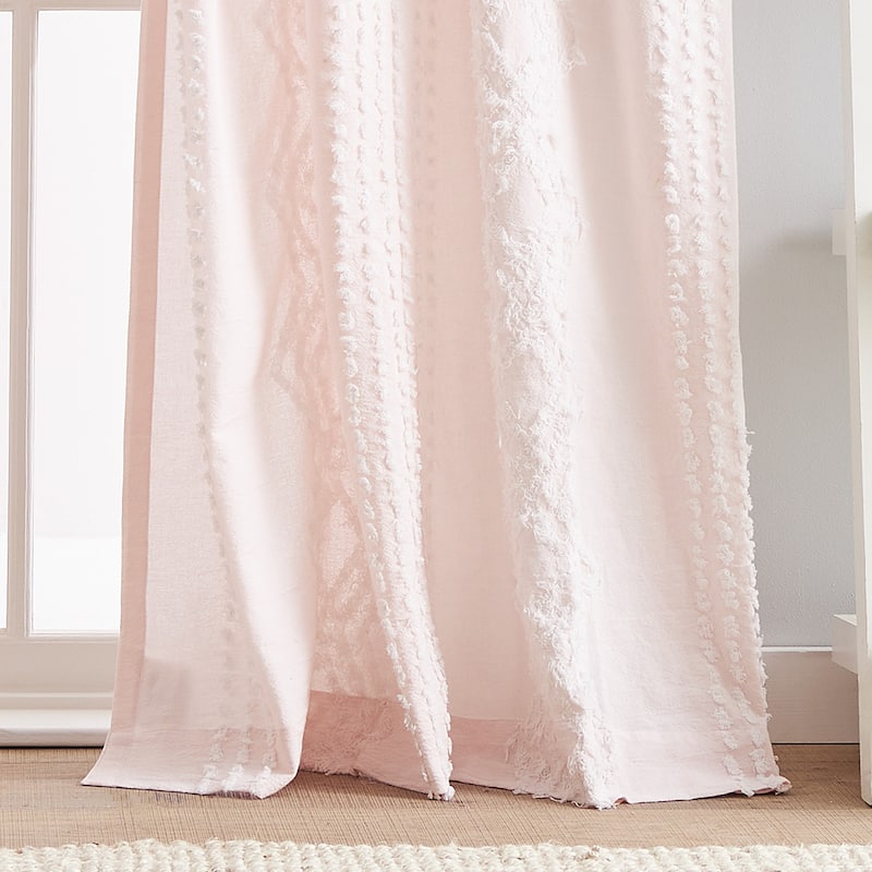 Cut Geo Back Tab Curtain Panel Pair