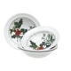 preview thumbnail 1 of 6, Portmeirion Set of 6 Holly and Ivy Cereal Bowls - 6.5 inch 6.5 inch