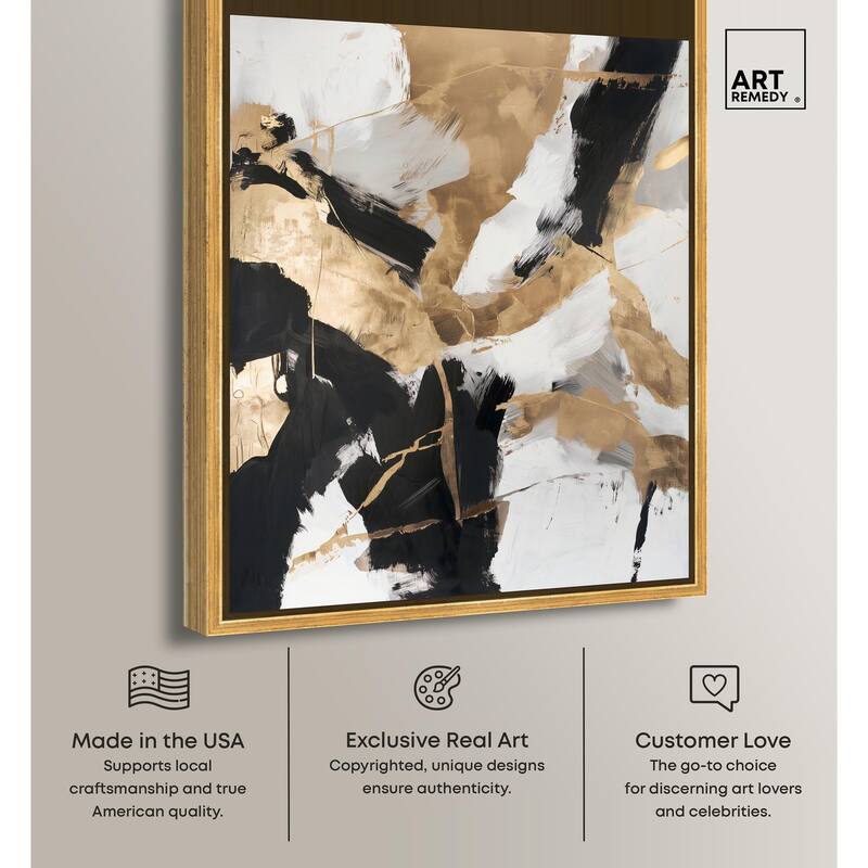 Cracked Gilt II Canvas by Art Remedy