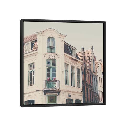 iCanvas "Bruges Apartment Building" by Laura Evans Framed Canvas Print