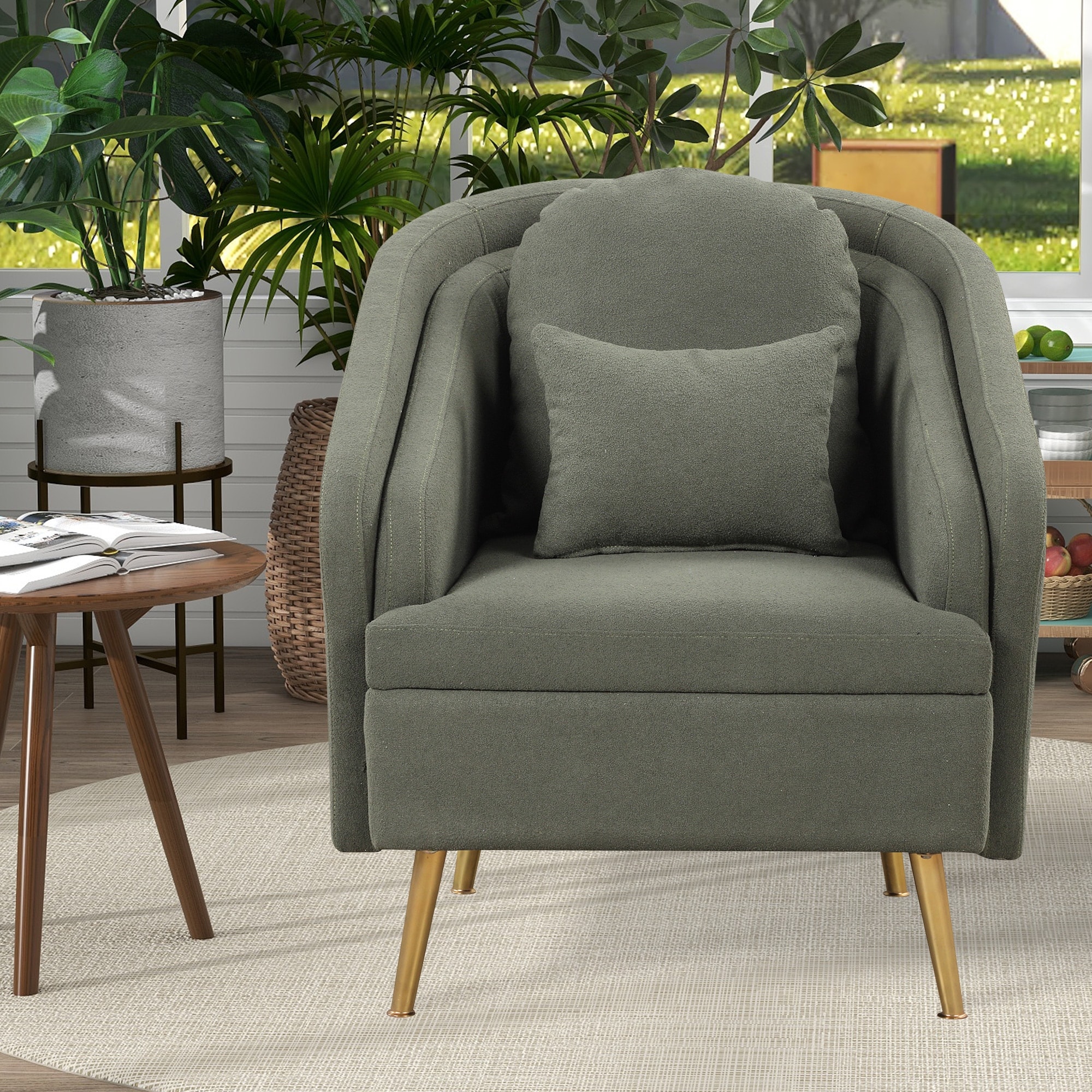 Armchairs with lumbar support clearance