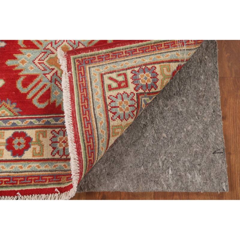 Red Kazak Accent Rug Hand-Knotted Wool Carpet - 2'8" x 3'10"