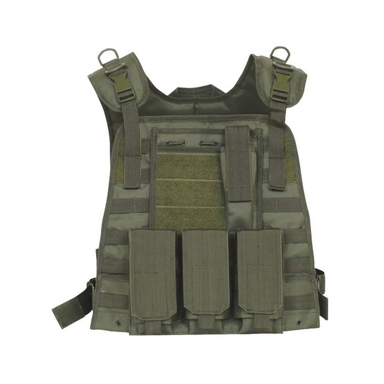 Fox Outdoor Tactical Vest Mens Modular Plate Carrier Adjustable 65-28
