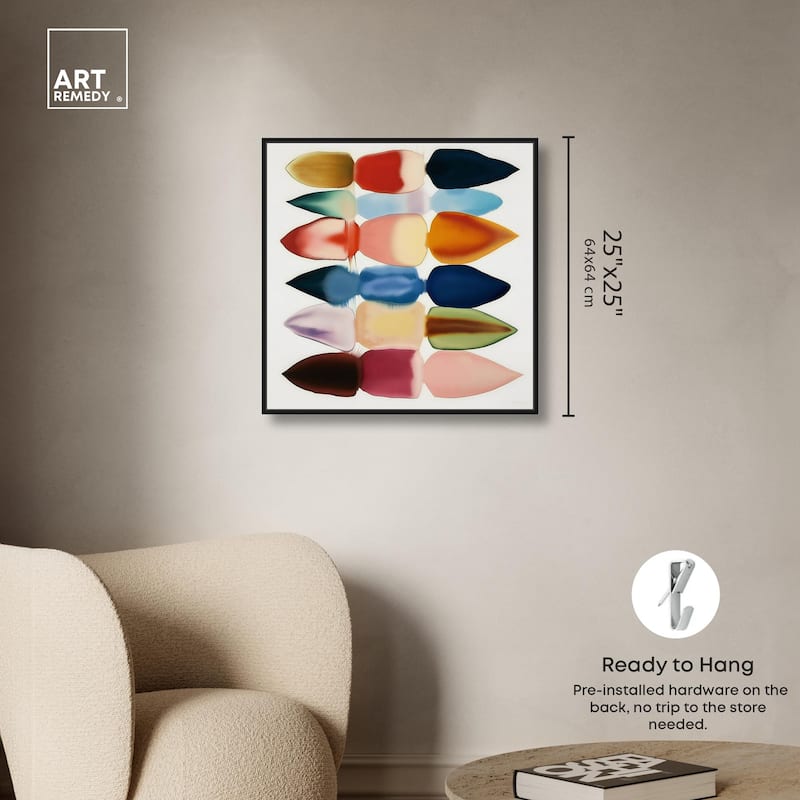 Watercolor Collage Canvas by Art Remedy