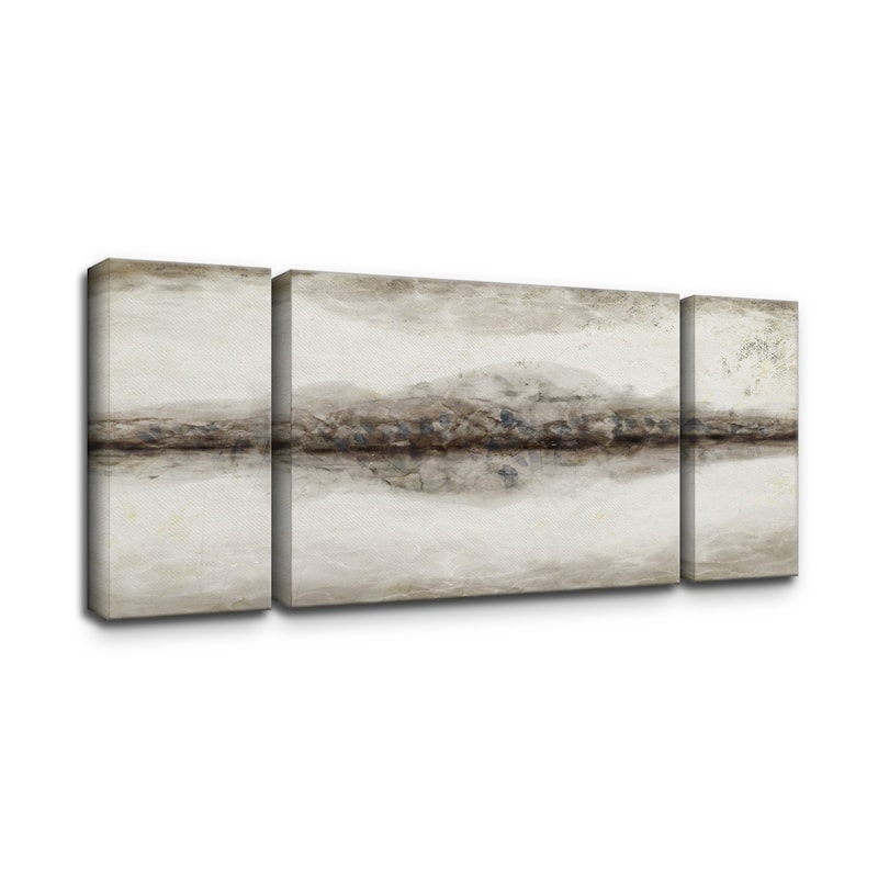 'Abstract Neutral CXLIII-III' 3-Piece Wrapped Canvas Wall Art Set by ChiChi Décor